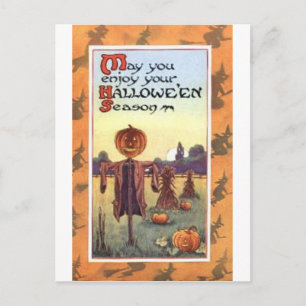 Vintage Halloween Tarjetas de felicitación clásica