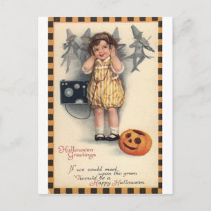 Vintage Halloween Tarjetas de felicitación clásica