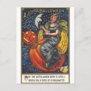 Vintage Halloween Tarjetas de felicitación clásica