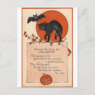 Vintage Halloween Tarjetas de felicitación clásica
