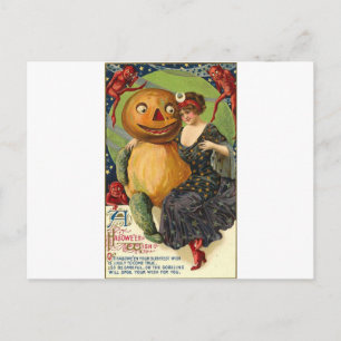 Vintage Halloween Tarjetas de felicitación clásica