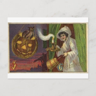 Vintage Halloween Tarjetas de felicitación clásica