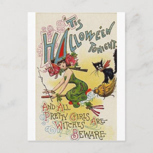 Vintage Halloween Tarjetas de felicitación clásica