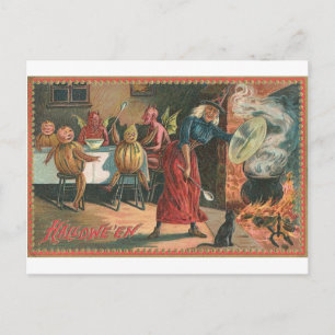 Vintage Halloween Tarjetas de felicitación clásica