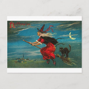 Vintage Halloween Tarjetas de felicitación clásica