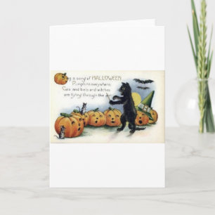 Vintage Halloween Tarjetas de felicitación clásica
