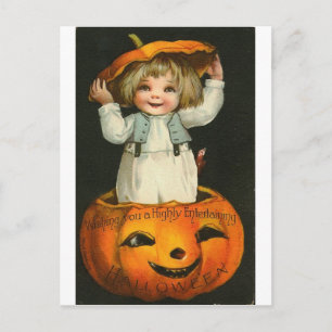 Vintage Halloween Tarjetas de felicitación clásica