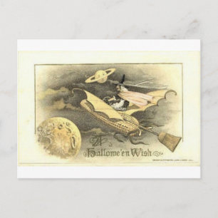 Vintage Halloween Tarjetas de felicitación clásica