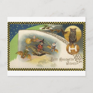 Vintage Halloween Tarjetas de felicitación clásica