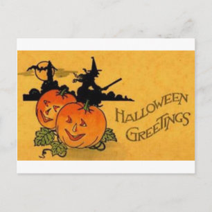 Vintage Halloween Tarjetas de felicitación clásica