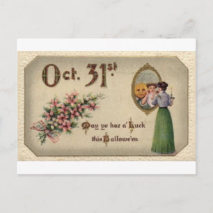 Vintage Halloween Tarjetas de felicitación clásica