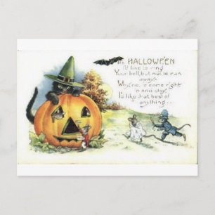 Vintage Halloween Tarjetas de felicitación clásica