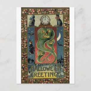 Vintage Halloween Tarjetas de felicitación clásica