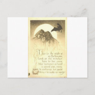 Vintage Halloween Tarjetas de felicitación clásica