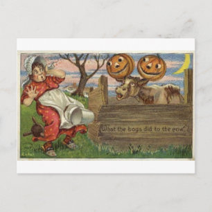Vintage Halloween Tarjetas de felicitación clásica