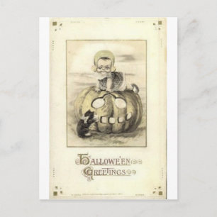 Vintage Halloween Tarjetas de felicitación clásica