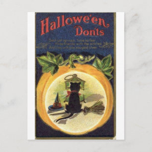 Vintage Halloween Tarjetas de felicitación clásica