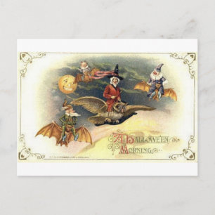 Vintage Halloween Tarjetas de felicitación clásica