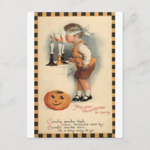 Vintage Halloween Tarjetas de felicitación clásica