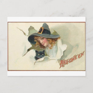 Vintage Halloween Tarjetas de felicitación clásica