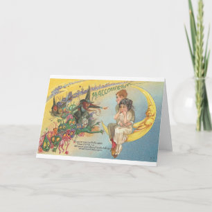 Vintage Halloween Tarjetas de felicitación clásica