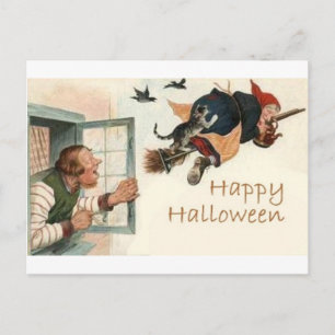 Vintage Halloween Tarjetas de felicitación clásica