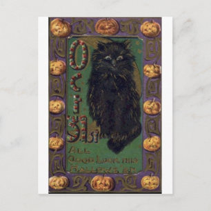 Vintage Halloween Tarjetas de felicitación clásica