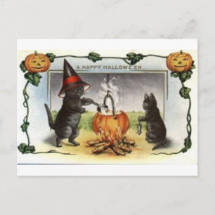 Vintage Halloween Tarjetas de felicitación clásica