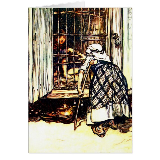 Vintage Hansel y cuento de hadas de Gretel (Frente)