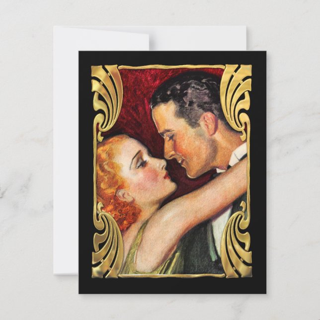 Vintage Hollywood Glamour Couple Reception (Anverso)