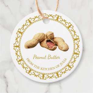 Vintage Homemade Peanut Butter Hang Etiqueta l Bla