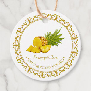 Vintage Homosexual Pineapple Jam Hang Etiqueta l B