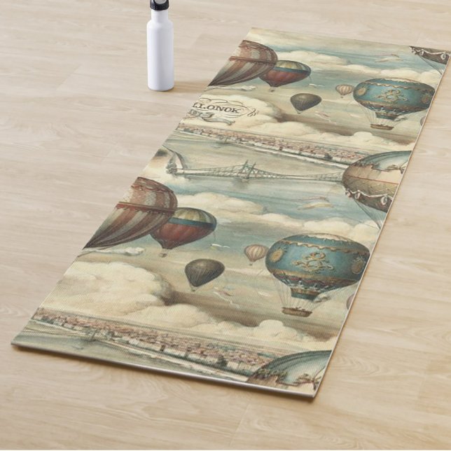 Vintage Hot Air Balloon Yoga Mat (Subido por el creador)