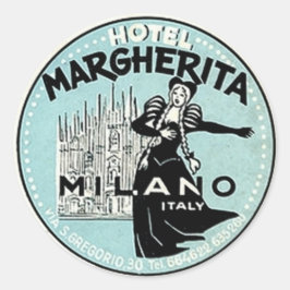 Vintage Hotel & Travel Pegatina