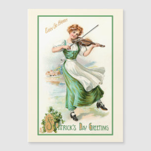 Vintage Irish Lass con Fiddle