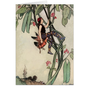 Vintage Jack y el cuento de hadas del Beanstalk