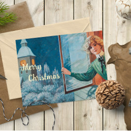 Vintage Jenny Nyström Personalizado Feliz Navidad