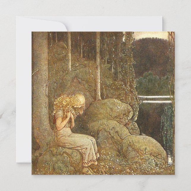 Vintage John Bauer Fairy Tale Ilustracion (Anverso)