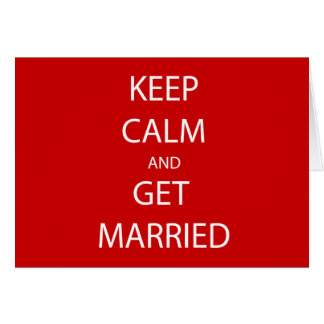 Vintage KEEP CALM GET MARRIED