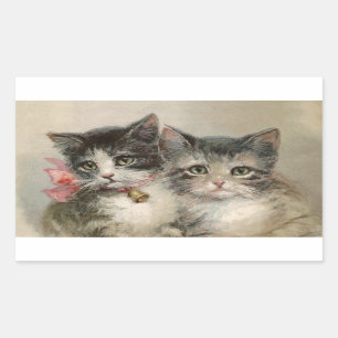 Vintage Kittens Pegatina