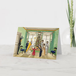 Vintage Krampus y la tarjeta navideña St. Nick