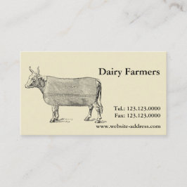 Vintage La manta de bienestar de las vacas Tarjeta