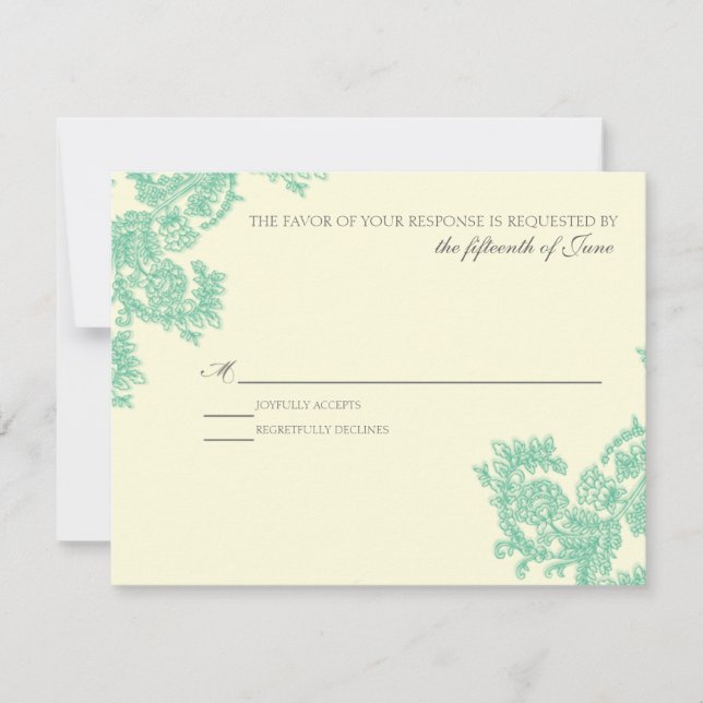 Vintage Lace | Esmeralda | RSVP (Anverso)