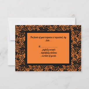 VINTAGE LACE NARANJA DE LUZ BRILLANTE NEGRO RSVP
