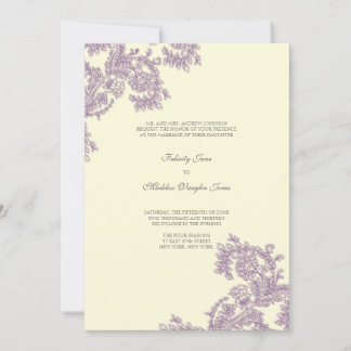 Vintage Lace | Planta de huevos | Invitación a la 