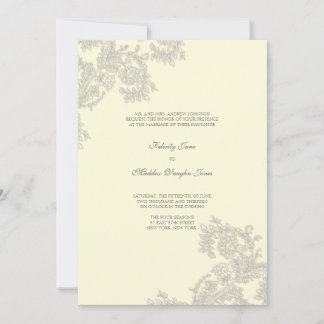 Vintage Lace | Plata | Invitación a la boda