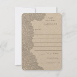 Vintage Lace Wedding RSVP