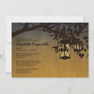 Vintage Lanterns Bridal Shower Invitaciones a la d