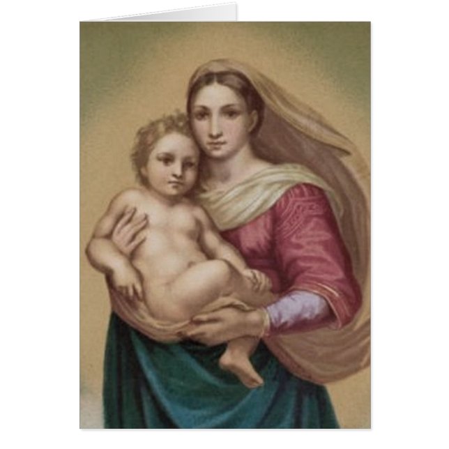 Vintage Madonna y niño (Frente)