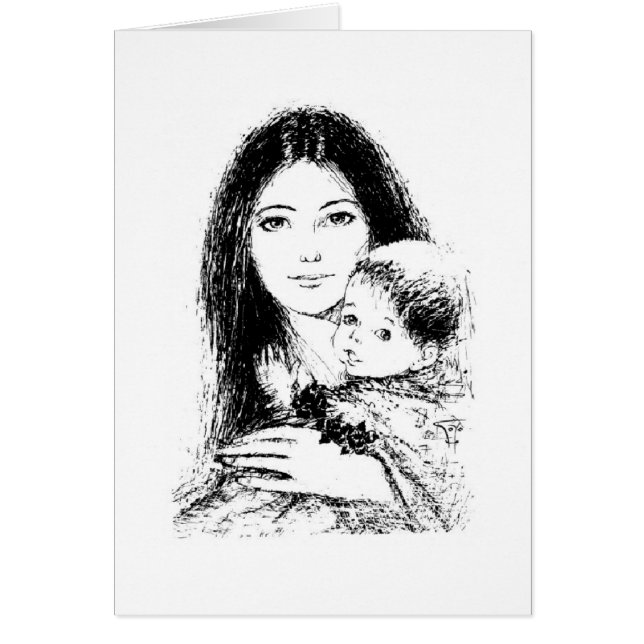 Vintage - Madre y bebé, (Frente)